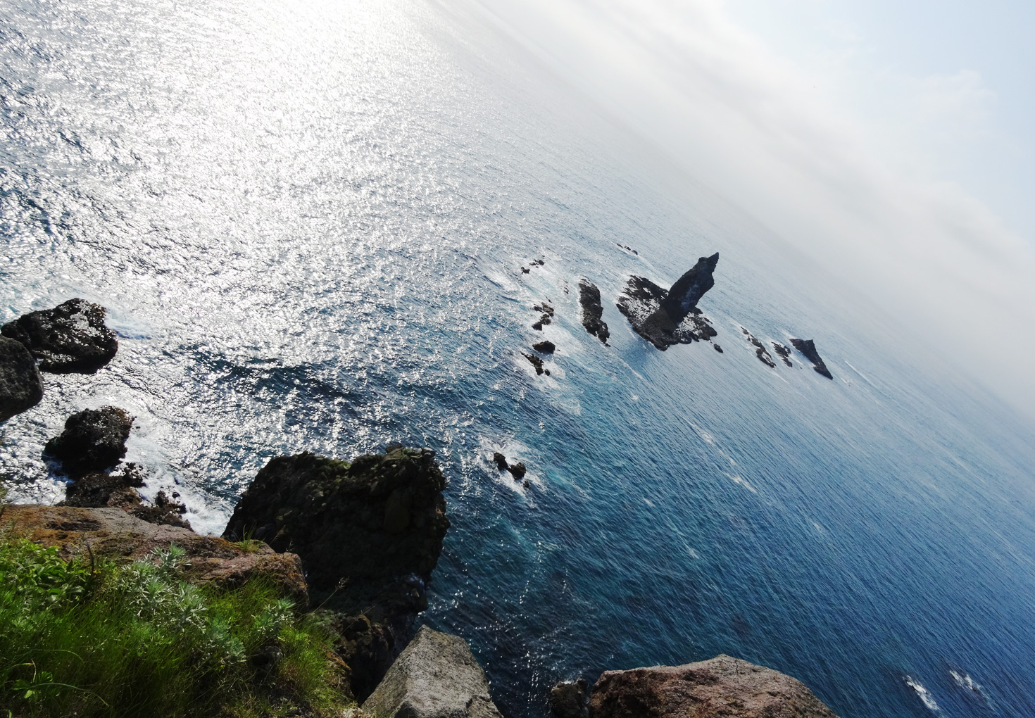 神威岬展望台 先端からの神威岩