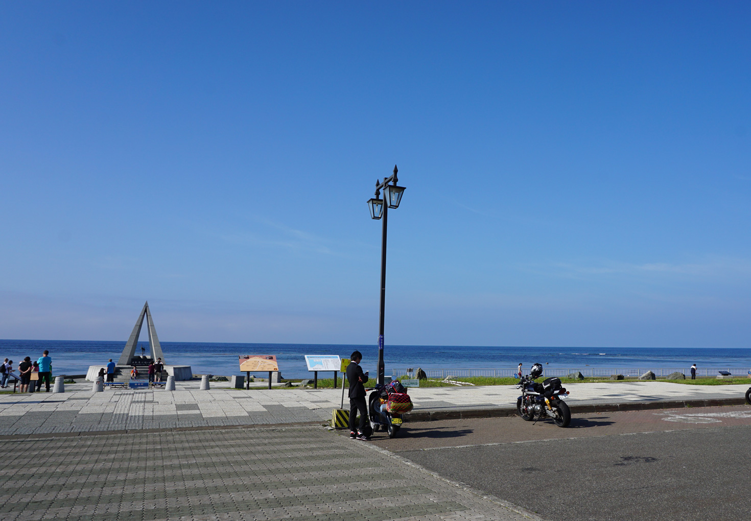 宗谷岬とバイク