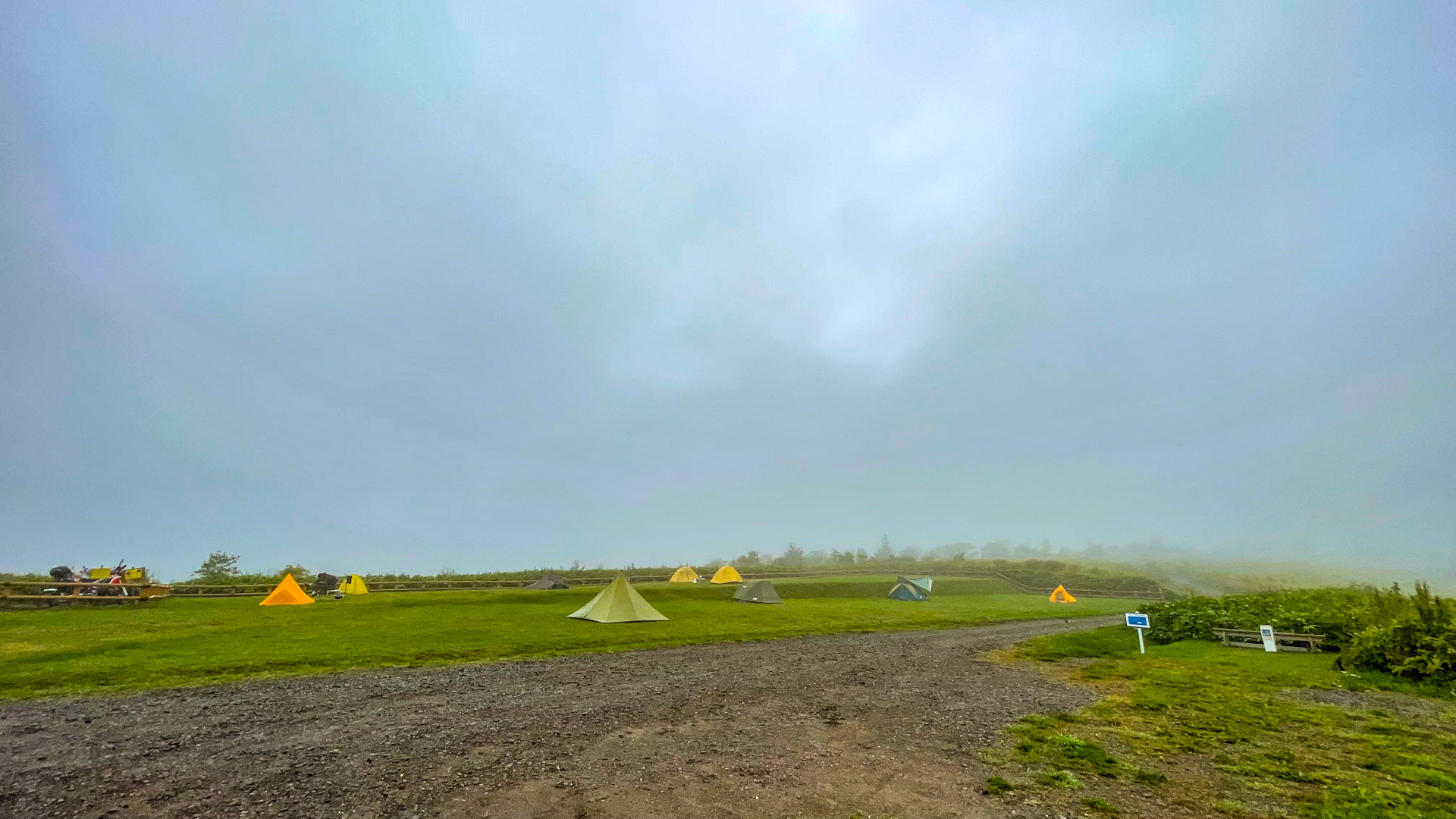 開陽台 ウシ空のキャンプ場