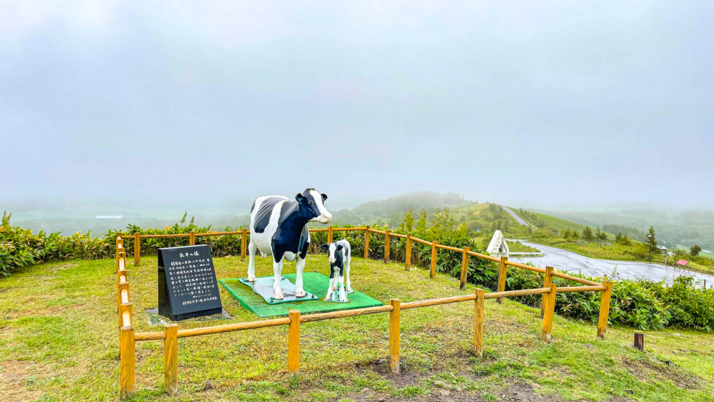開陽台 乳牛の像